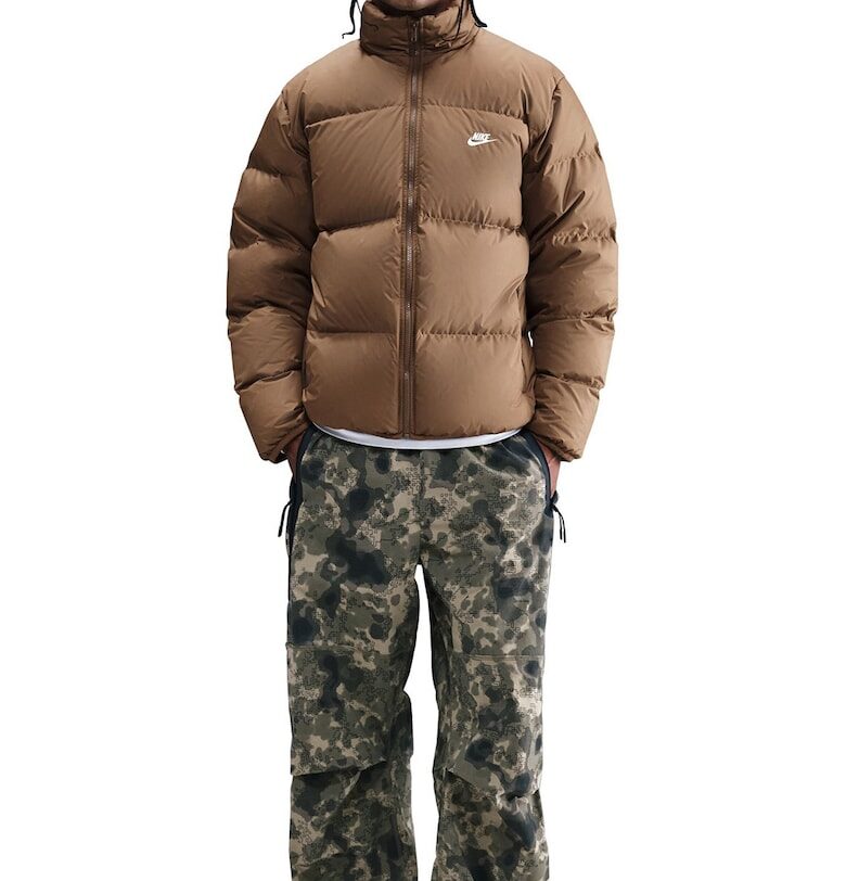 Зимно яке с джобове с цип - Светлокафяв Nike