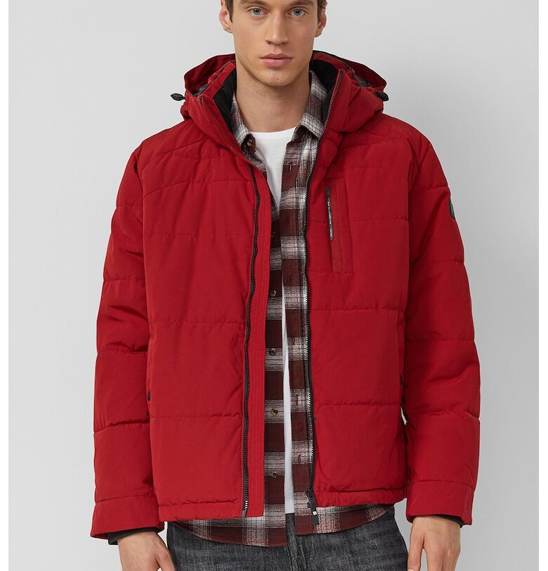 Зимно яке с джобове с цип - Червен sOliver