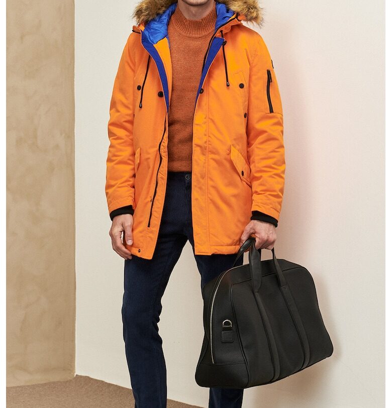 Зимно яке с еко пух - Оранжев ACCo