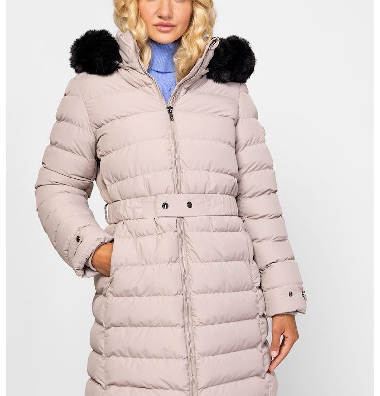 Зимно яке с еко пух - Светло сив Heavy Tools