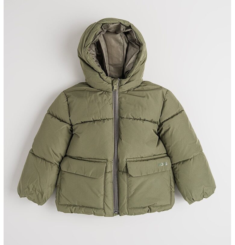 Зимно яке с качулка - Зелени аспержи BOSS Kidswear