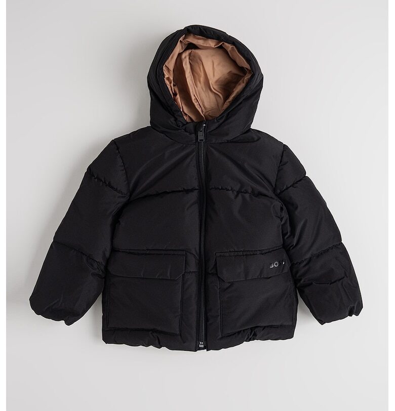 Зимно яке с качулка BOSS Kidswear