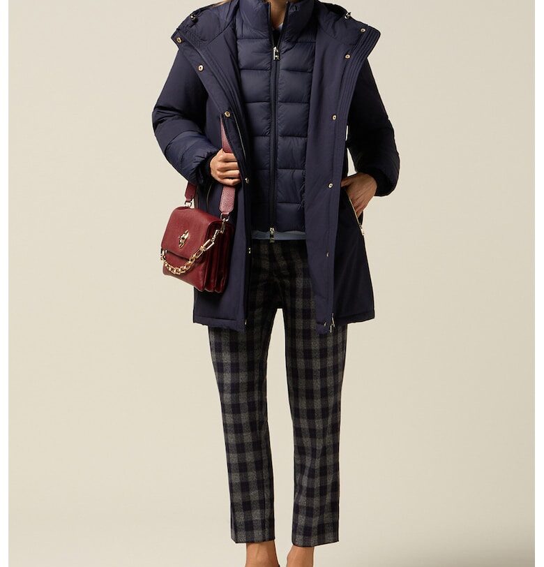 Зимно яке с качулка - Тъмносин Oltre