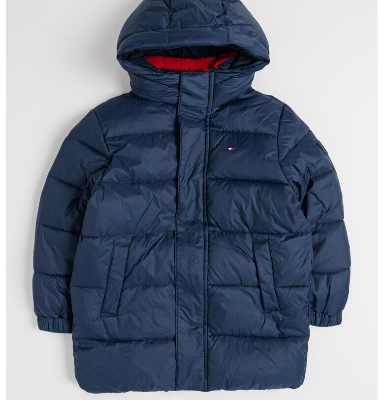 Зимно яке с качулка - Тъмносин Tommy Hilfiger