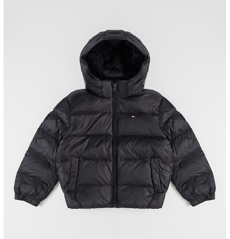 Зимно яке с качулка - Черен Tommy Hilfiger