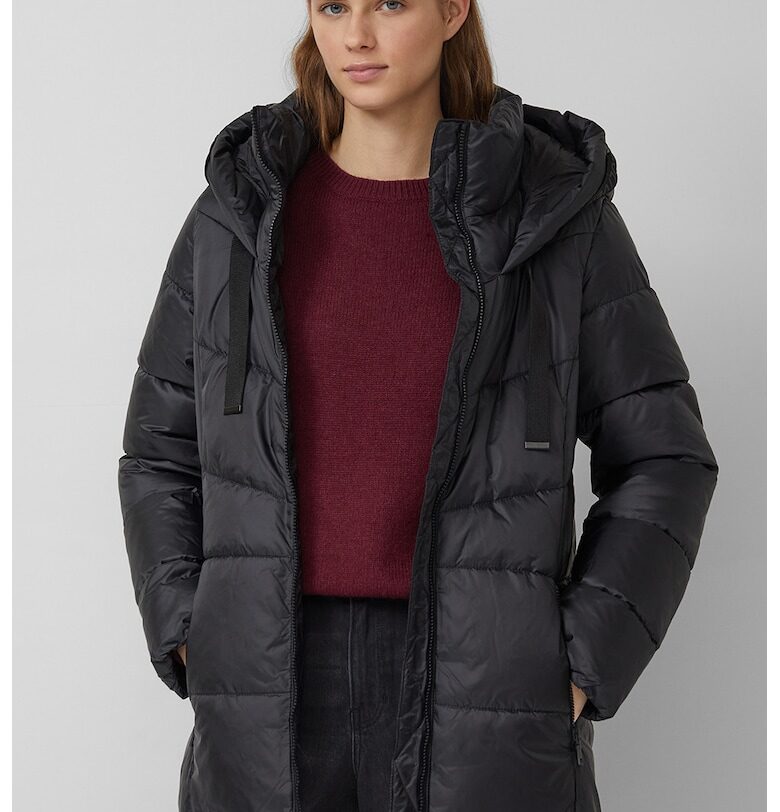 Зимно яке с качулка - Избеляло черно sOliver