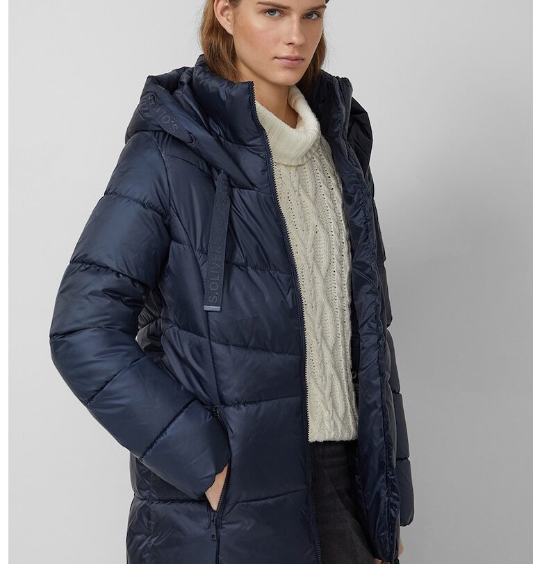 Зимно яке с качулка - Тъмносин sOliver