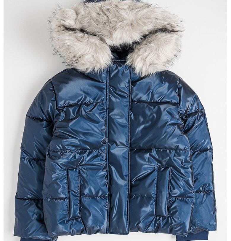 Зимно яке с качулка - Тъмносин Abercrombie  Fitch