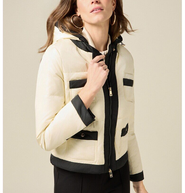 Зимно яке с качулка и джобове Oltre