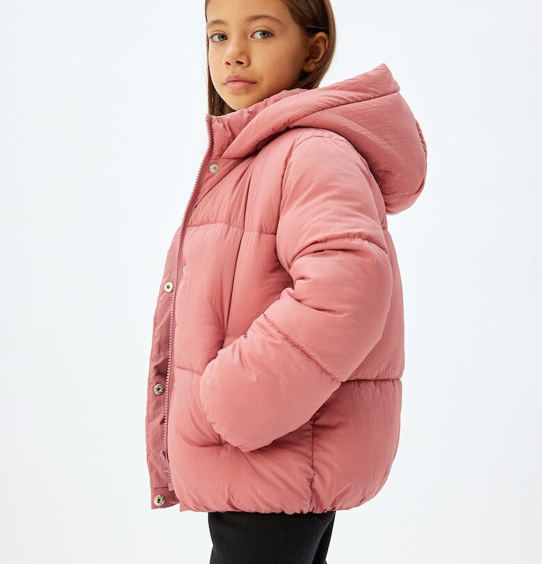 Зимно яке с качулка и джобове встрани KOTON