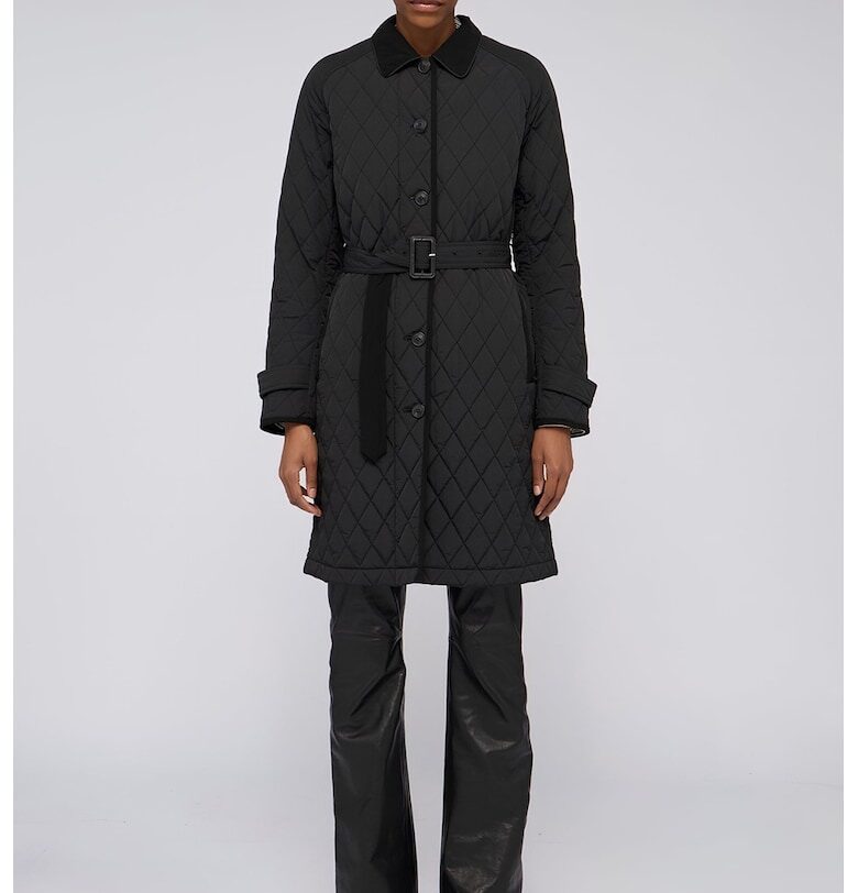 Зимно яке с колан - Черен Trussardi