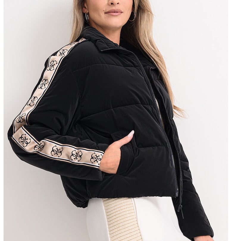 Зимно яке с лого - Черен GUESS