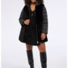 Зимно яке с плюшени елементи - Черен/Избеляло черно Fiorella Rubino