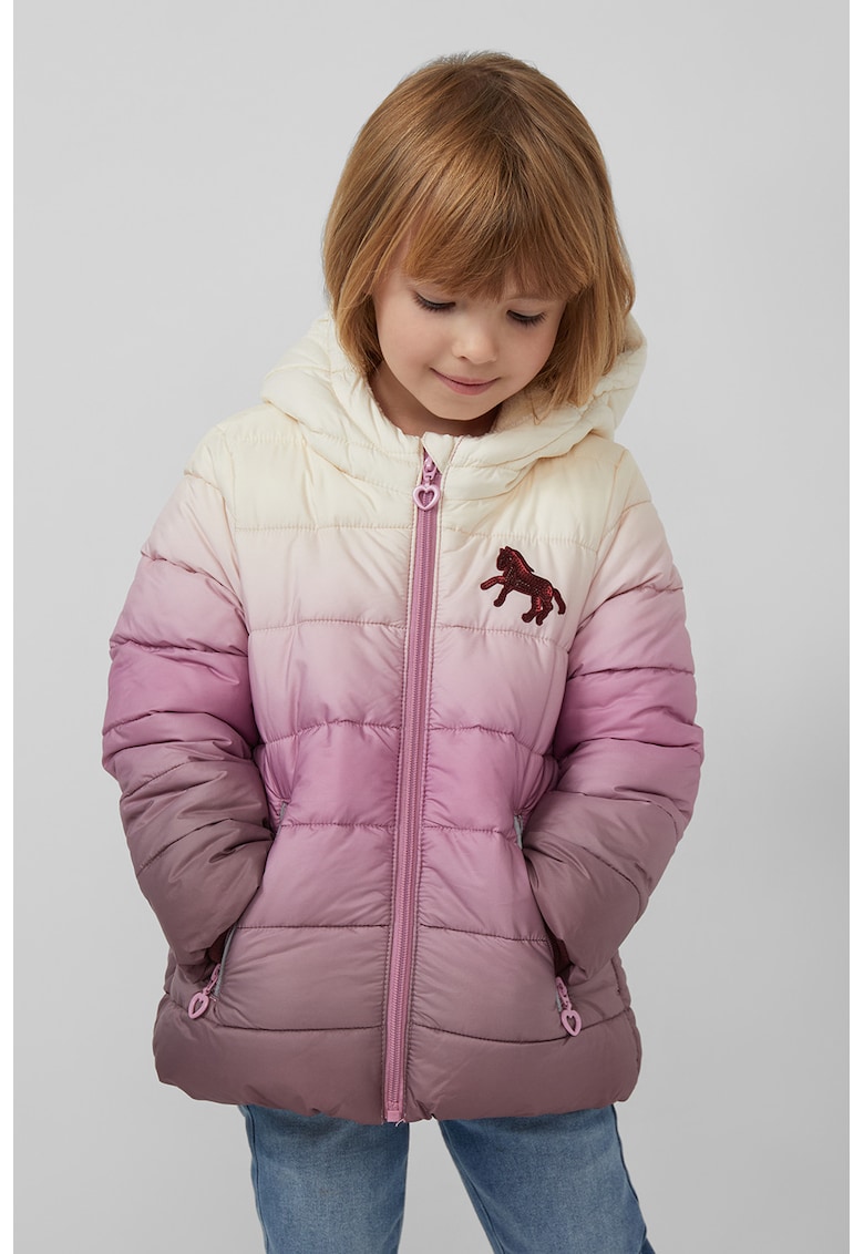 Зимно яке с преливащи се цветове - Слонова кост/Розово/Прашно розово sOliver