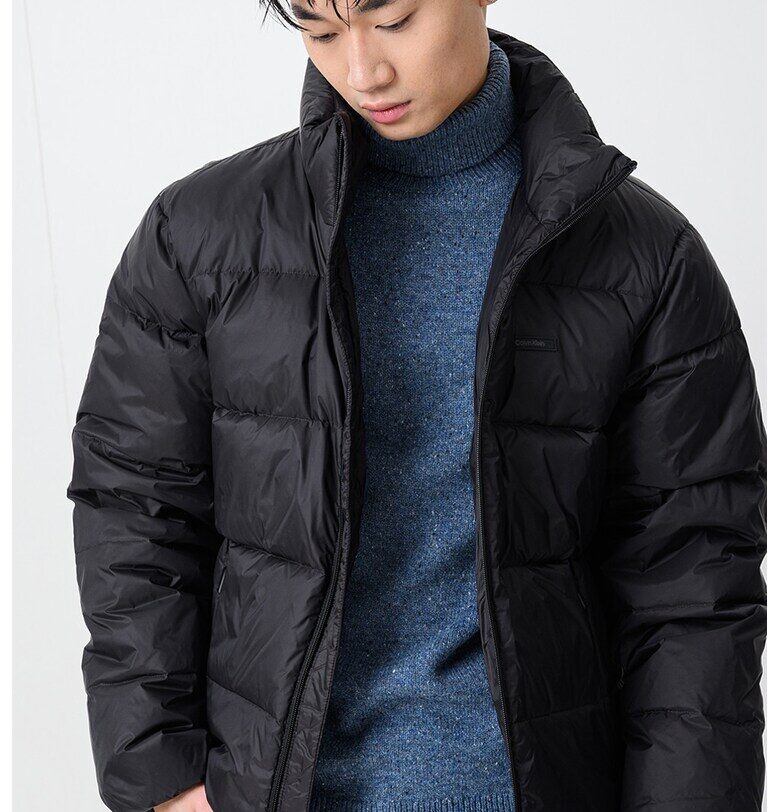 Зимно яке с пухена вата - Черен CALVIN KLEIN