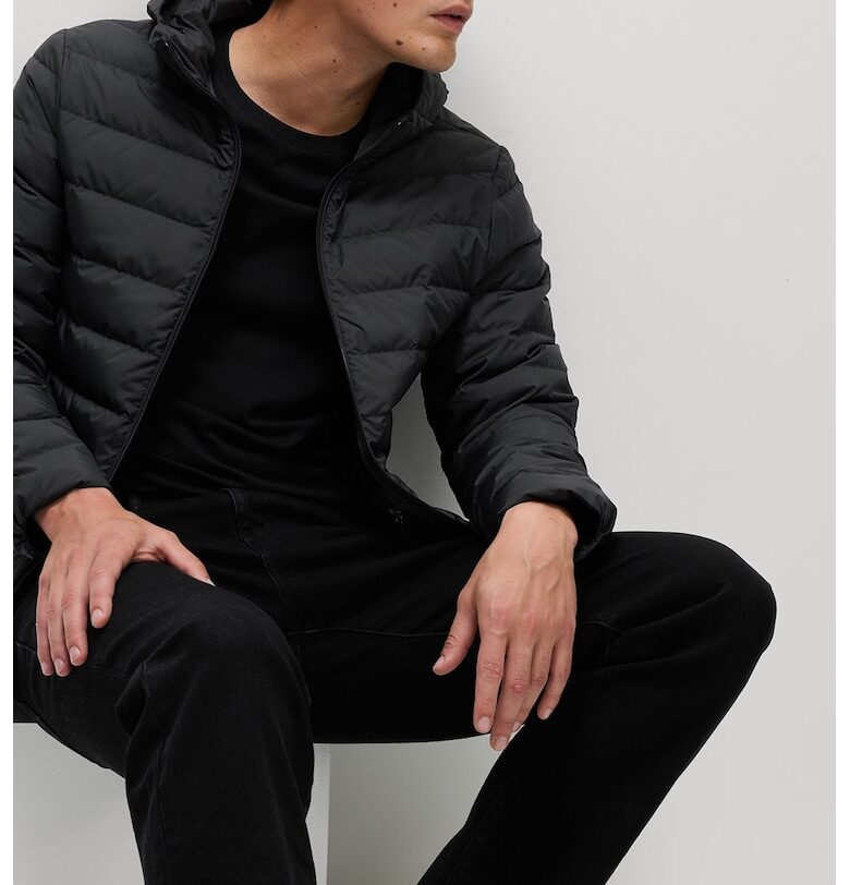 Зимно яке с пухена вата - Черен Marks  Spencer