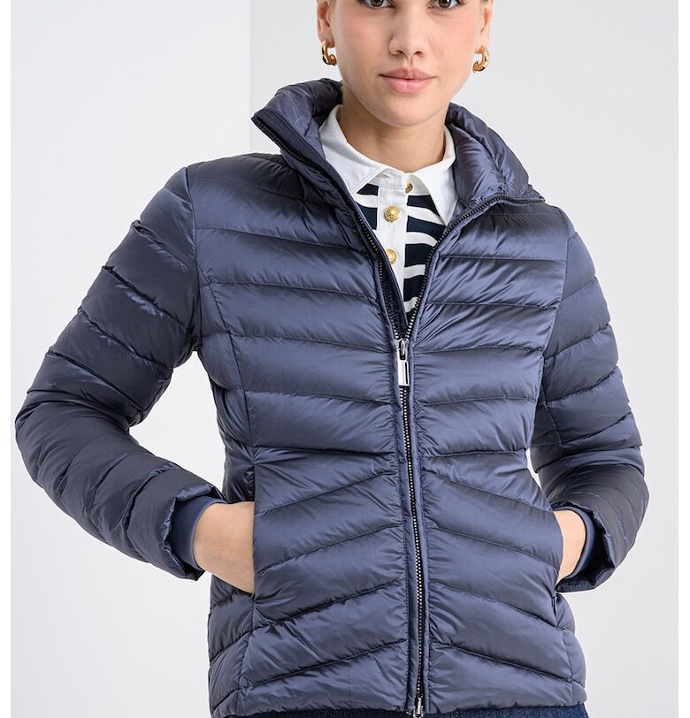 Зимно яке с пухена вата и висока яка - Индигово синьо Colmar