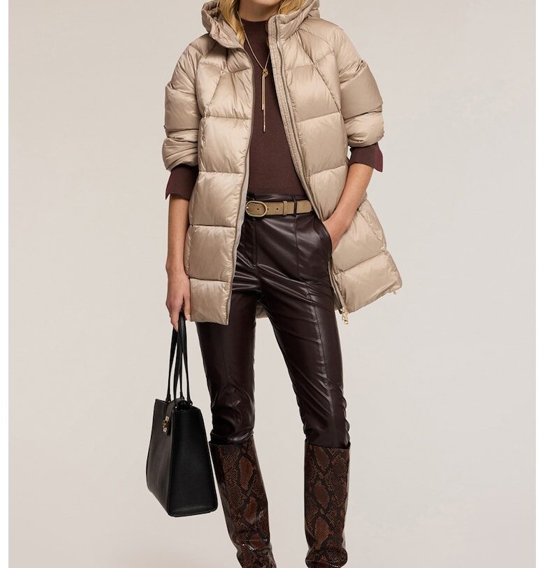 Зимно яке с пухена вата и качулка Motivi