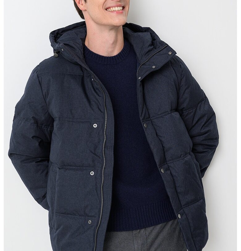 Зимно яке с регулируема качулка - Антрацитно сиво United Colors of Benetton