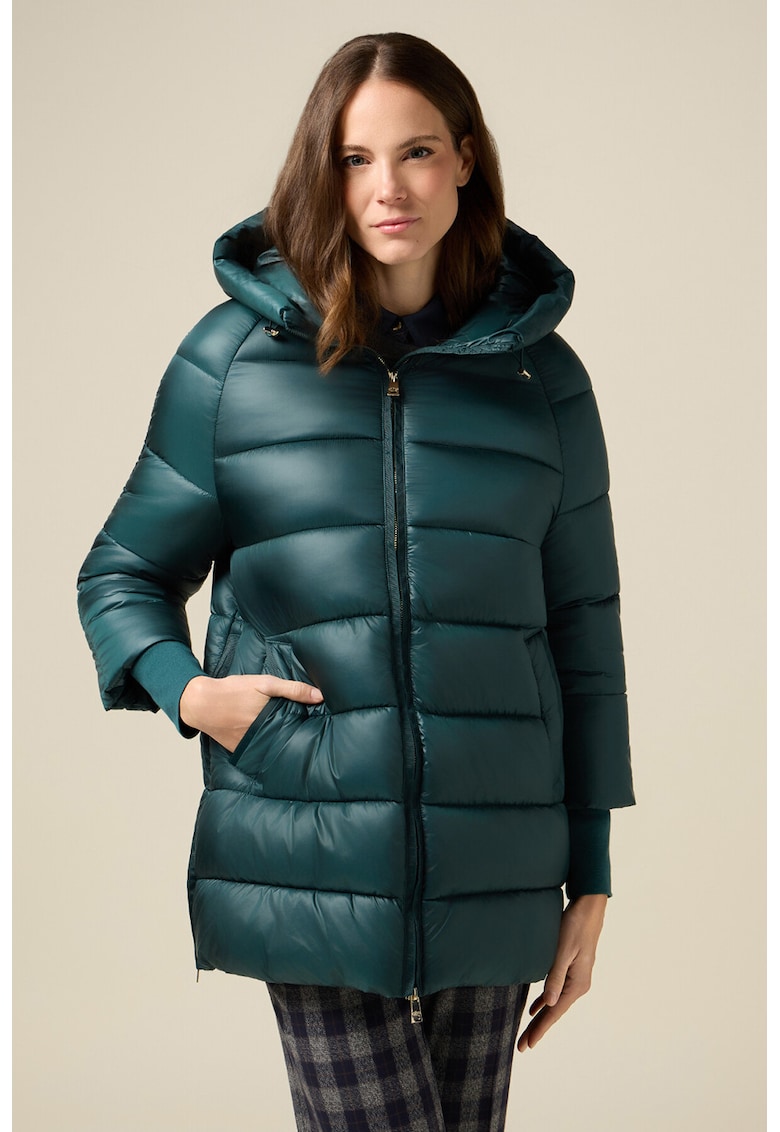 Зимно яке с цип - Тъмнозелен Oltre
