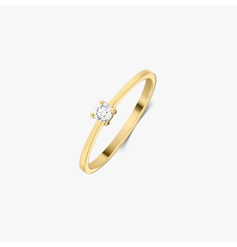 Златен пръстен Timeless - Диамант 0.1 CT INDIRA