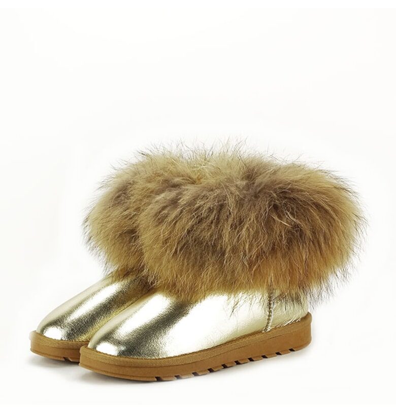 Златни ботуши от естествена кожа Gina 19 11510 SOFILINE