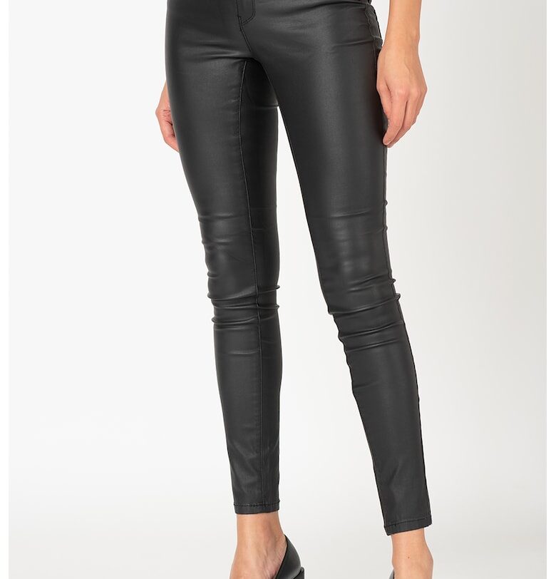 Импрегнирани прилепнали дънки Anne - Черен Only