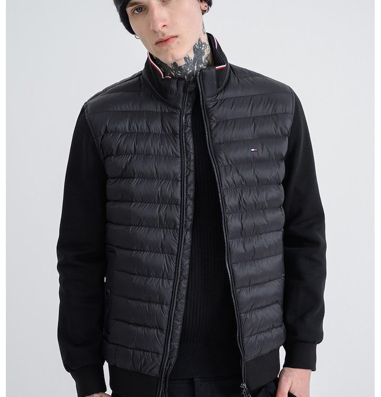 Капитониран елек с джобове - Черен Tommy Hilfiger