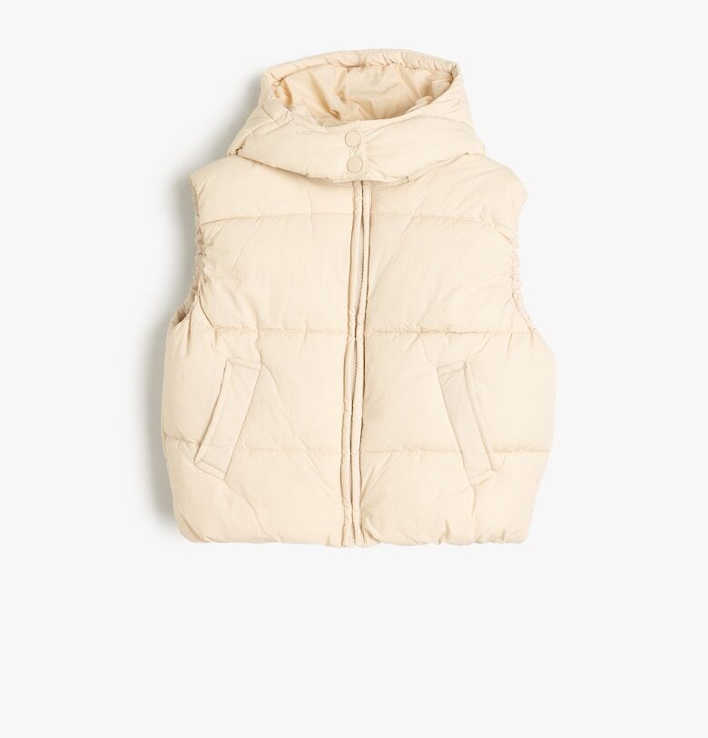 Капитониран елек с качулка KOTON