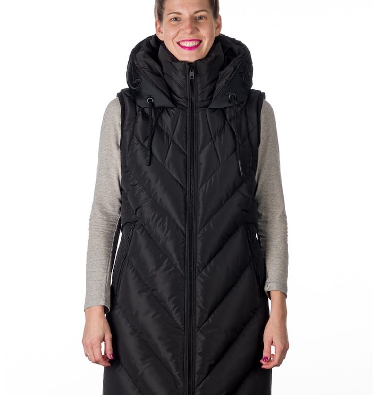 Капитониран елек с качулка - Черен NORTHFINDER