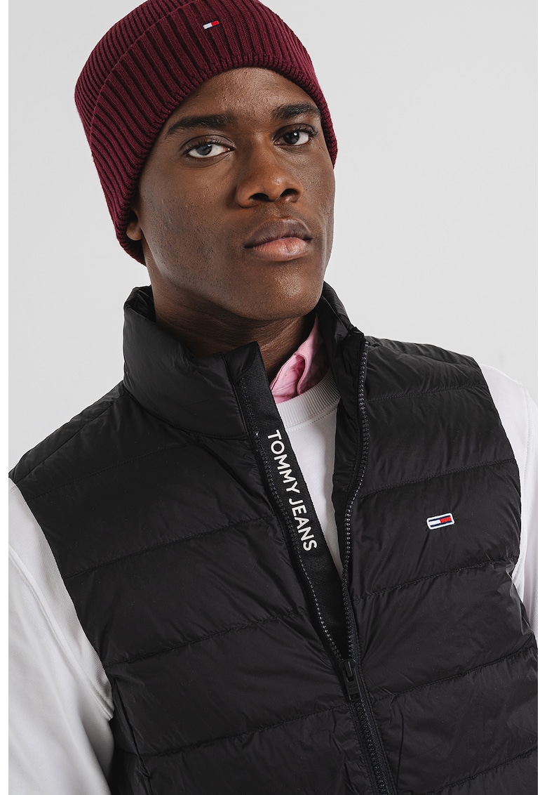 Капитониран елек с пухена вата - Черен Tommy Jeans