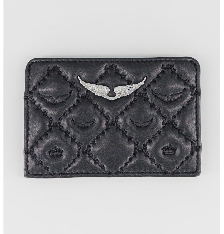 Капитониран кожен калъф за карти Zadig  Voltaire