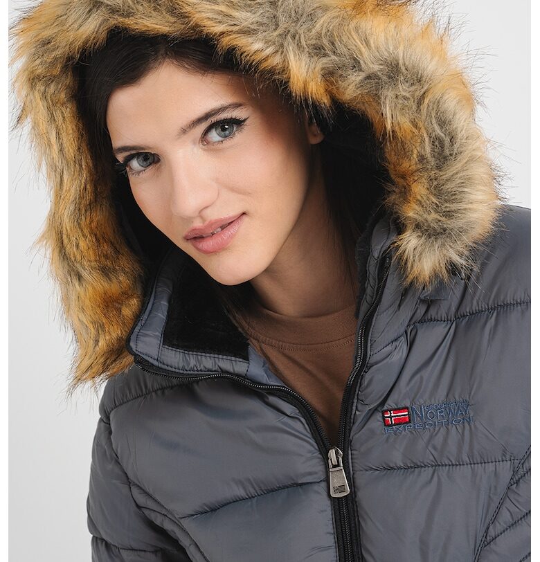 Капитонирано зимно яке Abeille - Пепеляво сиво Geographical Norway