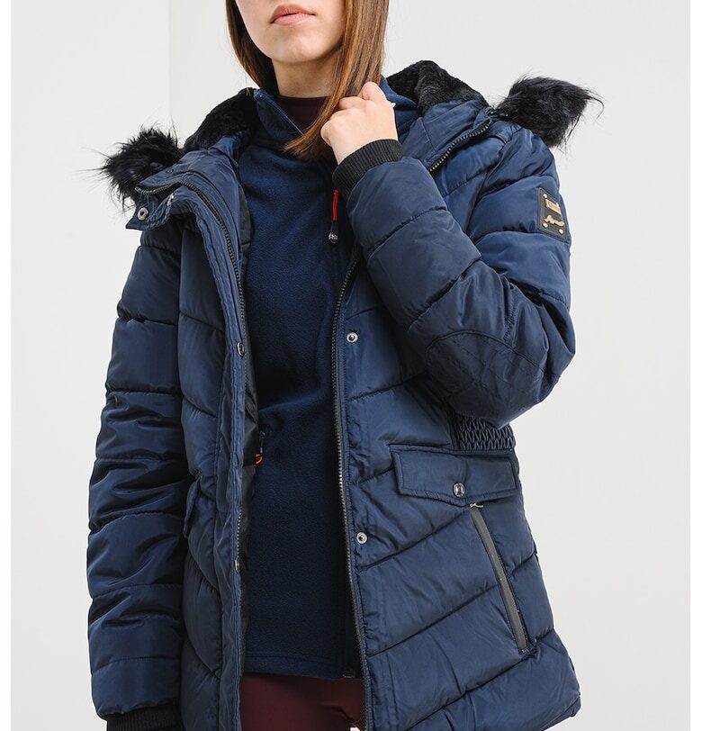 Капитонирано зимно яке Augustine с еко пух - Тъмносин Geo Norway