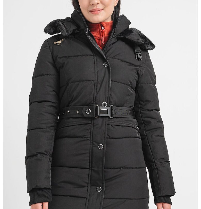 Капитонирано зимно яке Bettino с еко пух - Черен Geographical Norway