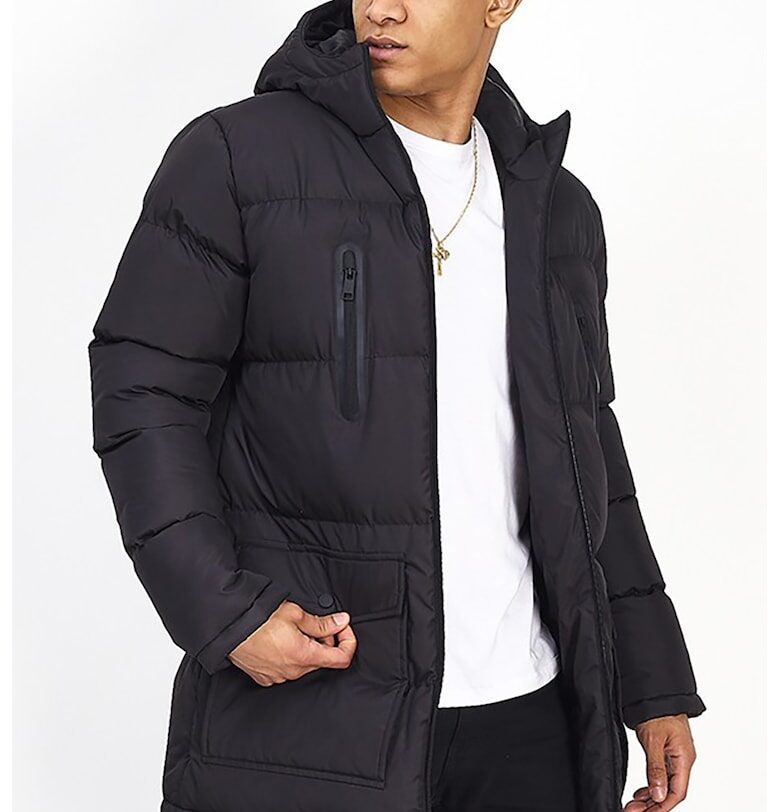 Капитонирано зимно яке Oakwood с джобове - Черен BRAVE SOUL