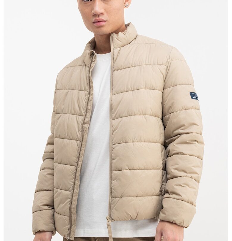 Капитонирано зимно яке с вата - Тъмнобежово Pepe Jeans London