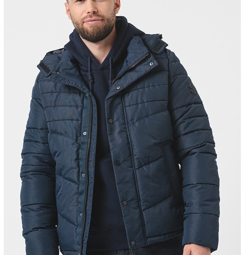 Капитонирано зимно яке с качулка - Тъмносин sOliver