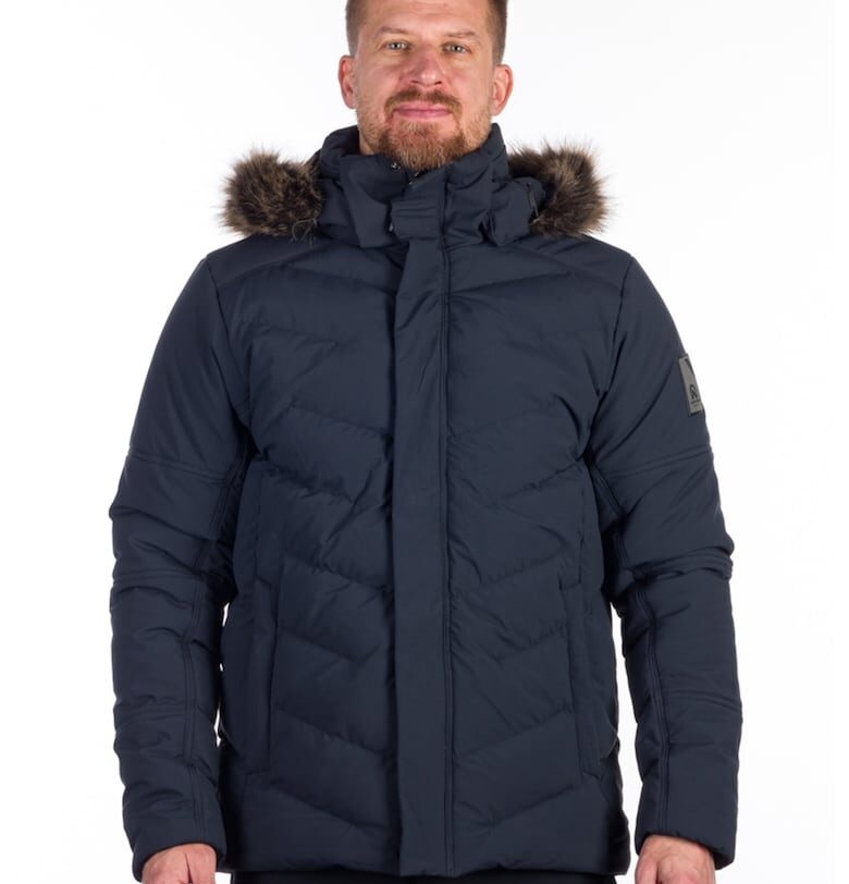 Капитонирано зимно яке с отделяща се качулка - Ултрамарин синьо NORTHFINDER