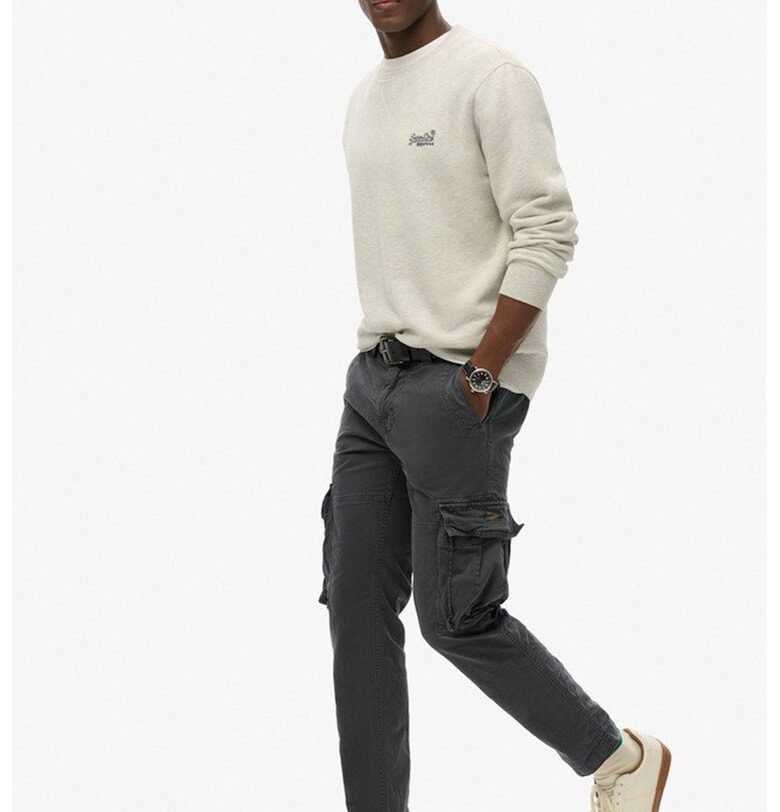 Карго панталон със средновисока талия - Антрацитно сиво Superdry  Co