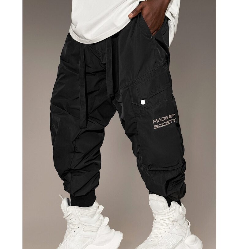 Карго панталони  - P16133 - Черен Made By Society