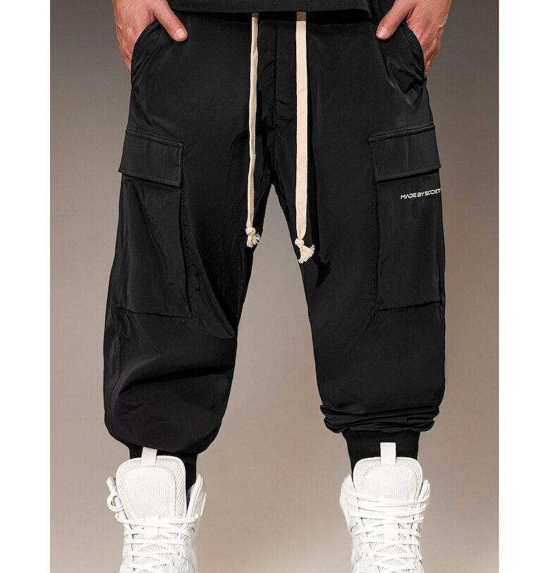 Карго панталони - P16186 - Черен Made By Society