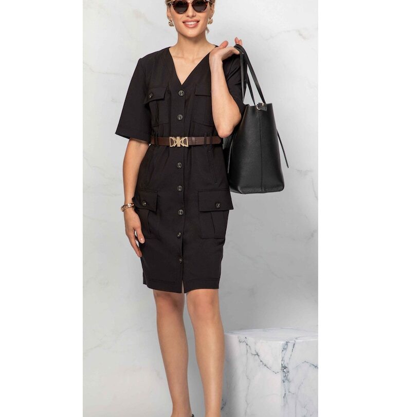 Карго рокля с ръкави със средна дължина DiKa