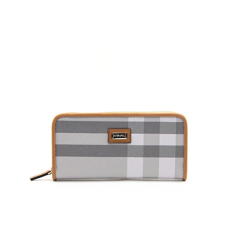 Карирано портмоне от еко кожа SilverPolo