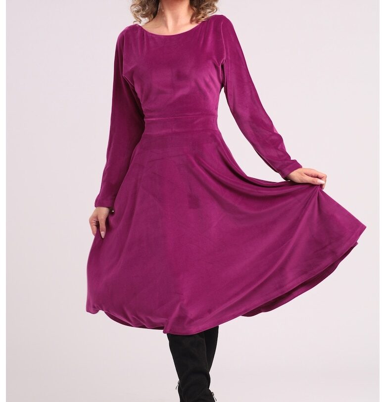 Кафифена рокля с джобове CAMISSI