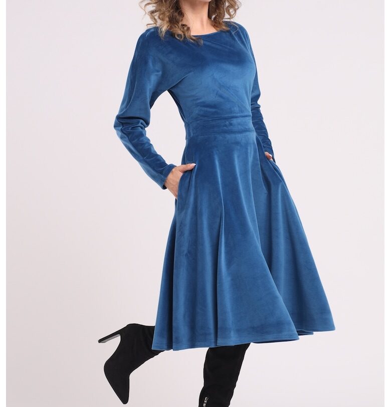 Кафифена рокля с джобове CAMISSI