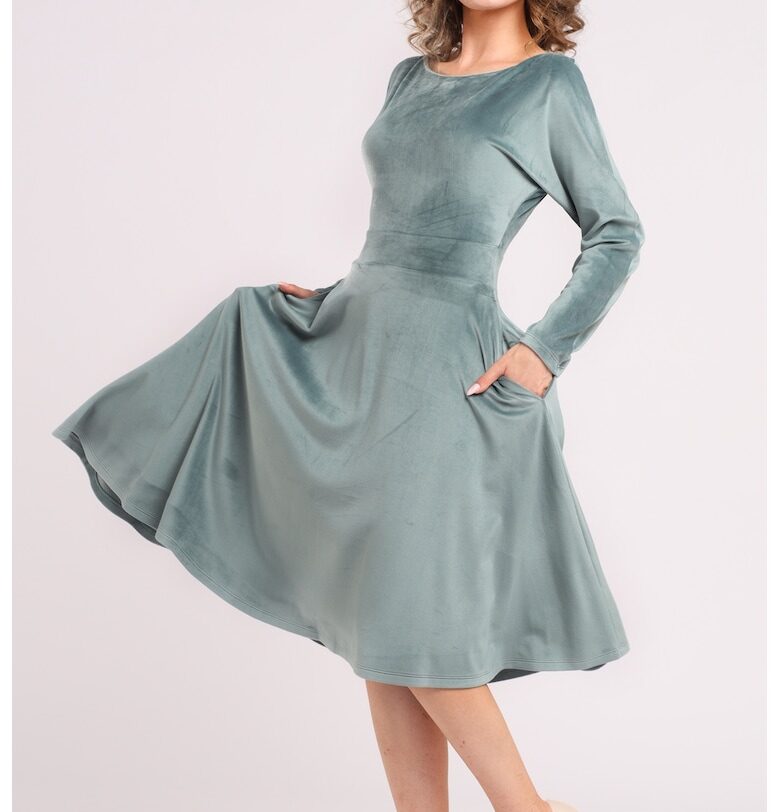 Кафифена рокля с джобове CAMISSI