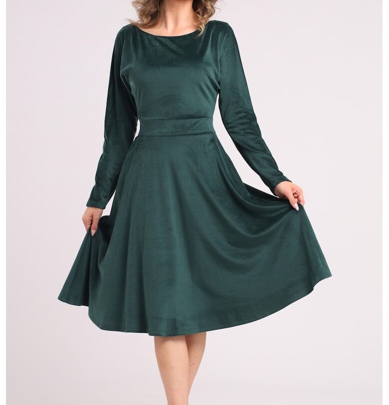 Кафифена рокля с джобове CAMISSI