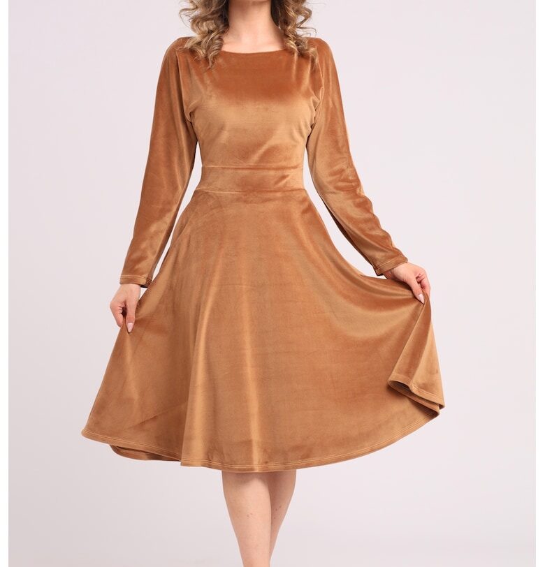 Кафифена рокля с джобове CAMISSI