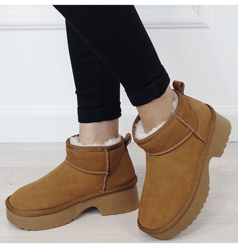 Кафяви боти от естествена кожа W5878 114 18273 SOFILINE